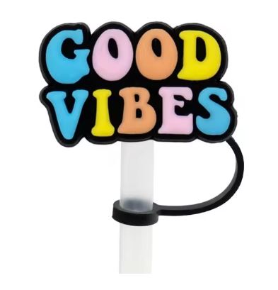 Good Vibes Straw Cover Cap